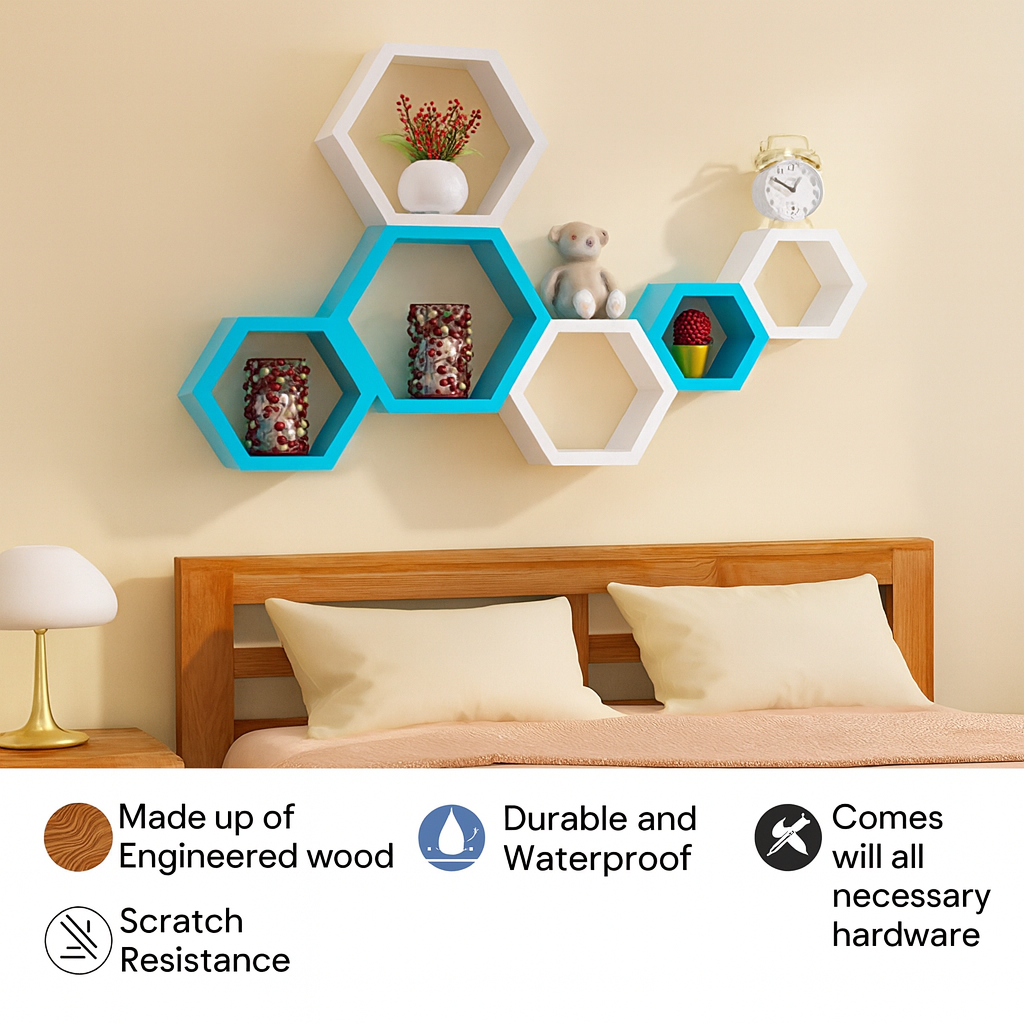 Hexagon Wall Shelf